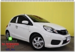 ปี 2016 HONDA BRIO 12V at เบนซิน สีขาว   ดาวน์ 510 เปอร์เซ็น