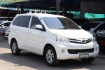 TOYOTA AVANZA 1.5 G AUTO 2012 สีขาวเติมE20 ขายรถบ้านมือเดียวไม่มีชนสวยกริบเจ็ดที่นั่ง