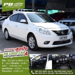 NISSAN ALMERA 1.2 VL AUTO 2012 สีขาว ขายรถบ้านผ่อนถูกพร้อมใช้แถมฟรีดาวน์
